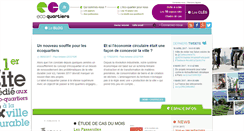 Desktop Screenshot of eco-quartiers.fr